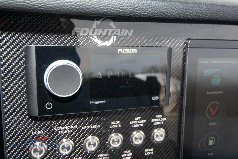 Slide: The Image of Electrical system inside 2022 Fountain 38 SC boat, showcasing wiring and components. - 37