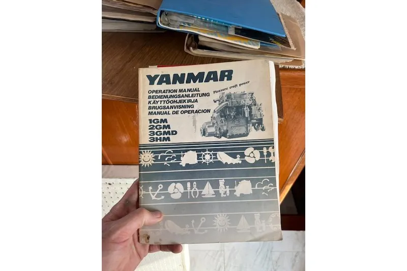 Slide: The Image of Yanmar operation manual for 1GM, 2GM, 3GMD, 3HM engines, 1985 Sunnfjord 40. - 29