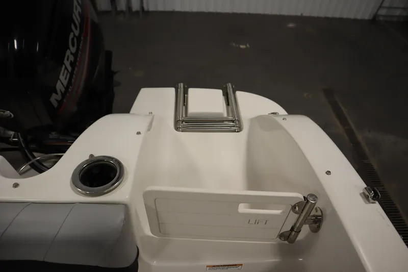 Slide: The Image of 2015 Starcraft 1915 OB Limited boat with Mercury engine and swim platform ladder. - 33