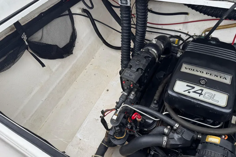 Slide: The Image of Engine compartment of a 1994 Cobalt 252 boat with Volvo Penta 7.4GL engine. - 11