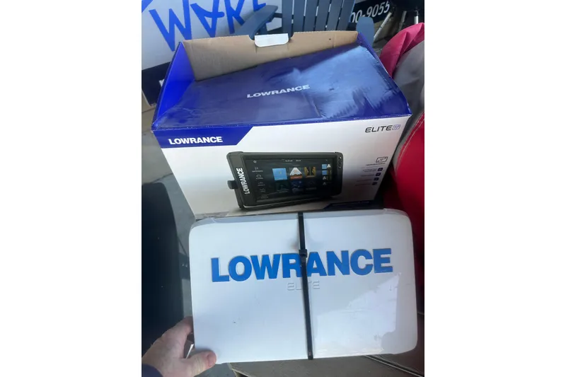 Slide: The Image of Lowrance Elite fish finder box and cover, suitable for 2004 Bumble Bee Pro Vee XT. - 38