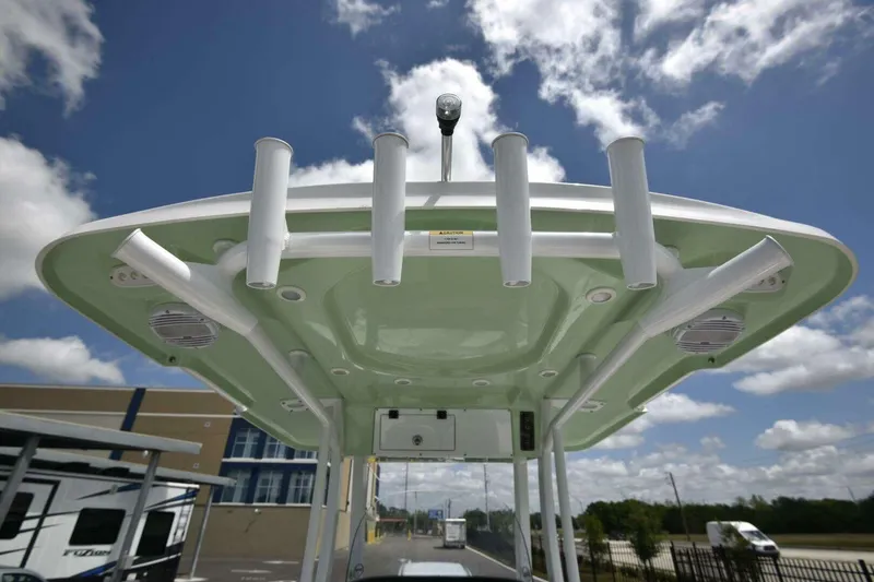 Slide: The Image of Compass on 2023 Sea Pro 239 Center Console boat dashboard. - 31