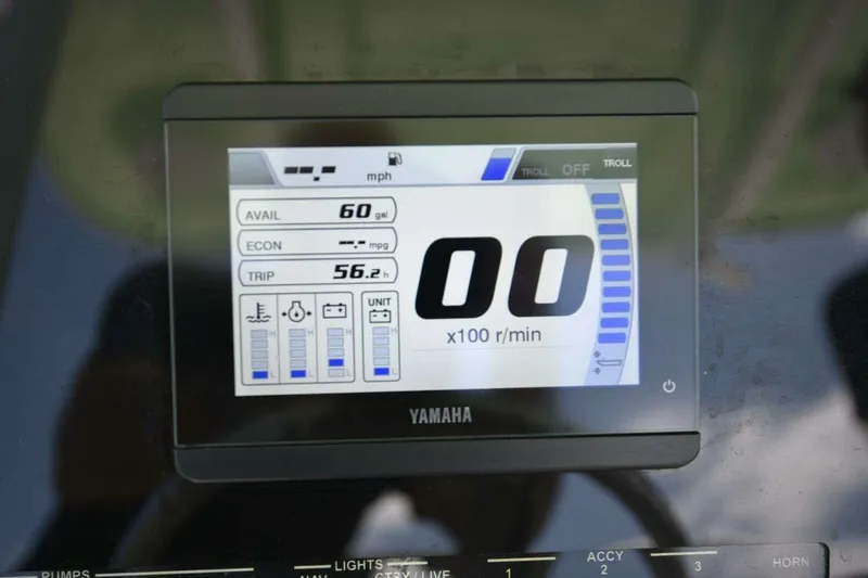 Slide: The Image of 2023 Sea Pro 239 Center Console boat with open storage compartment. - 35