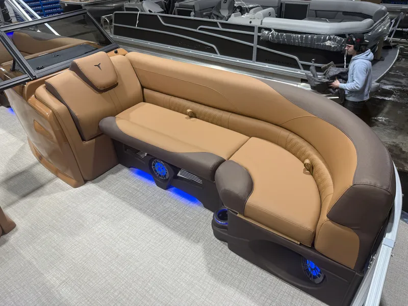 Slide: The Image of Tahoe LTZ 2385 Elite Windshield Tritoon & Honda 4-Stroke EFI 2026 - 11