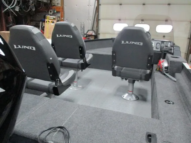Slide: The Image of Interior of 2026 Lund 1650 Angler SS with two seats. - 4