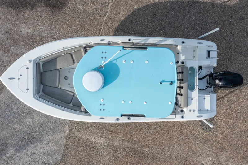 Slide: The Image of Top view of 2021 Sea Pro 219 Center Console boat on pavement. - 36