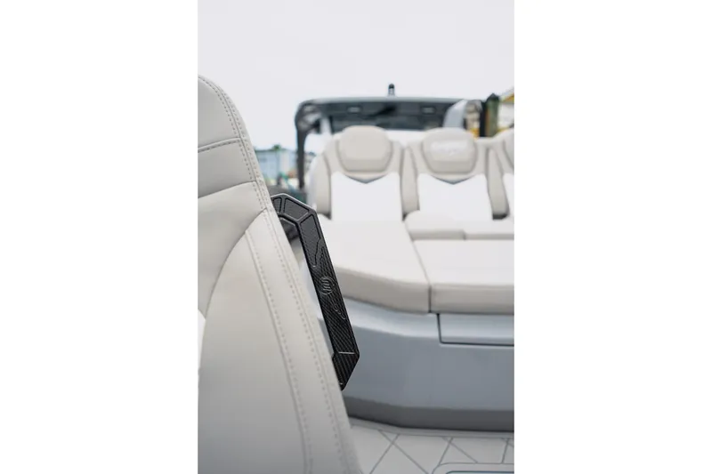 Slide: The Image of Luxury seating on 2026 Deep Impact 499 Sport boat, featuring sleek design and comfort. - 38
