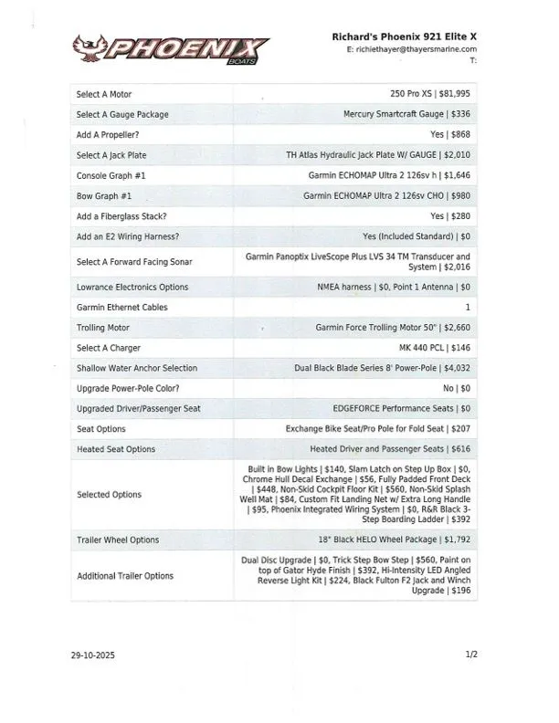 Slide: The Image of Phoenix Bass Boats 921 EliteX 2026 - 35