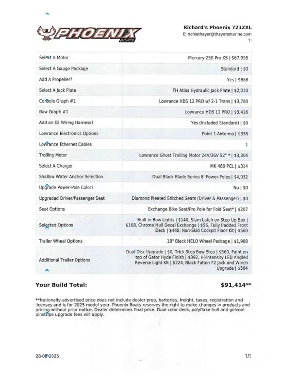 Slide: The Image of Phoenix Bass Boats 721 ZXL 2026 - 37