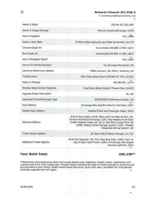 Slide: The Image of Phoenix Bass Boats 921 Elite X 2026 - 39