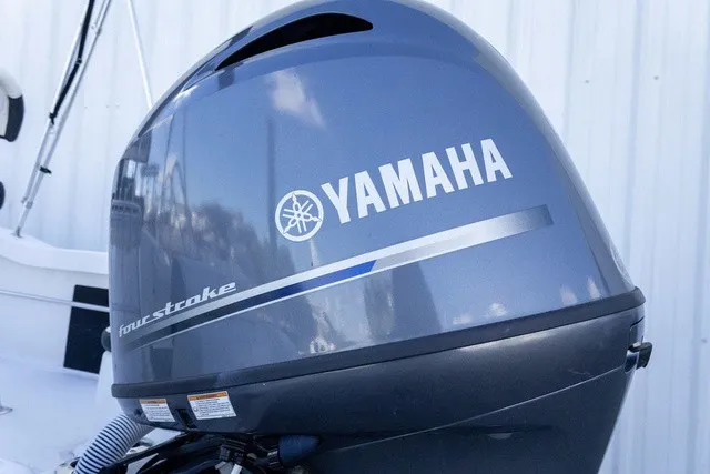 Slide: The Image of Yamaha outboard motor on a Tidewater 180 CC Adventure boat. - 10