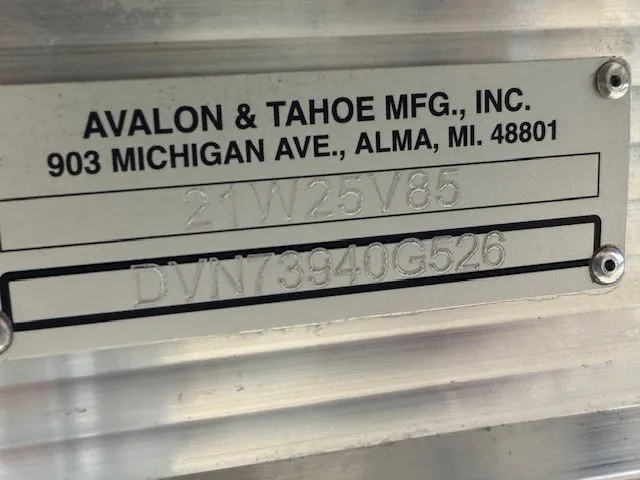 Slide: The Image of Avalon Venture 85 Rear Fish - 21' 2026 - 16