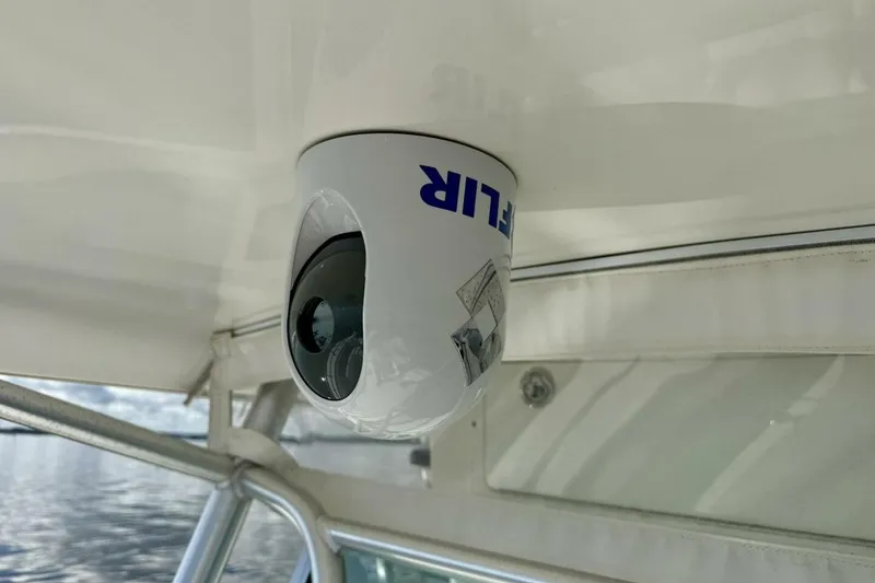 Slide: The Image of FLIR camera installed on 2006 Regulator 29 Forward Seating boat ceiling. - 24