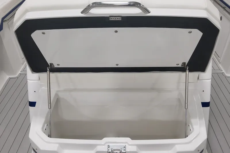 Slide: The Image of Open storage compartment on 2024 Formula 387 Center Console Fish boat. - 47