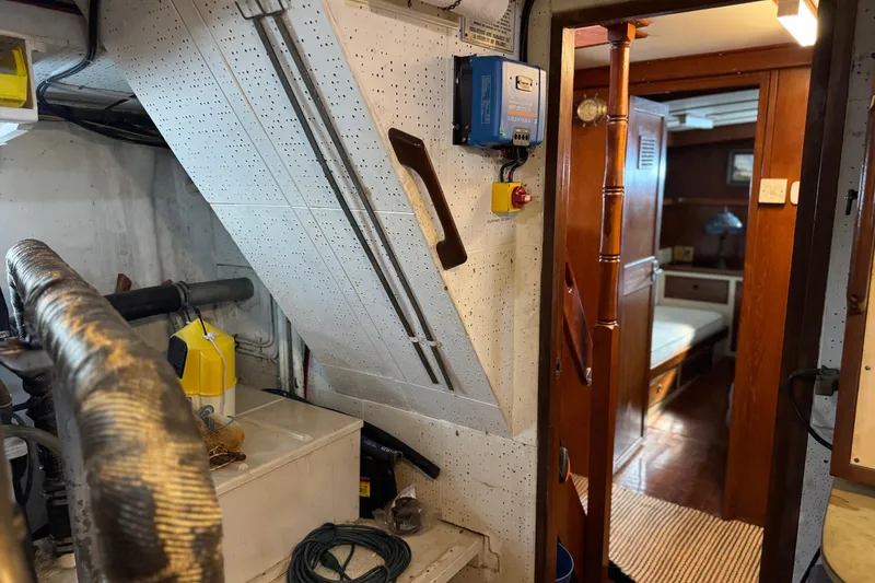 Slide: The Image of Engine room and cabin interior of 1979 Cheoy Lee 46 LRC yacht. - 30