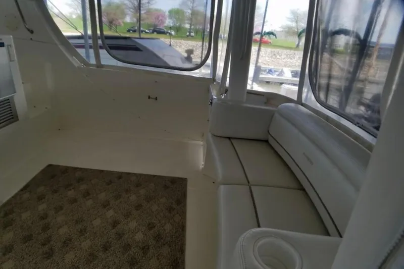 Slide: The Image of Engine room of 2006 Silverton 35 Motor Yacht with Crusader engines. - 25