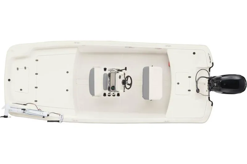 Slide: The Image of Top view of 2022 Mako Pro Skiff 17 CC boat. - 21