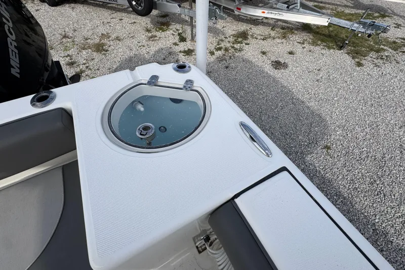 Slide: The Image of 2021 Sea Born LX26 Center Console boat with livewell and Mercury engine. - 37
