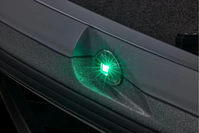 Slide: The Image of Manufacturer Provided Image: 2026 Ranger Z520 boat with illuminated green light detail. - 26