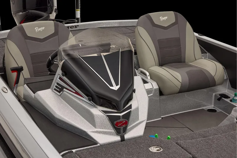 Slide: The Image of Manufacturer Provided Image: 2026 Ranger Z520 boat interior with dual seats and modern console design. - 44