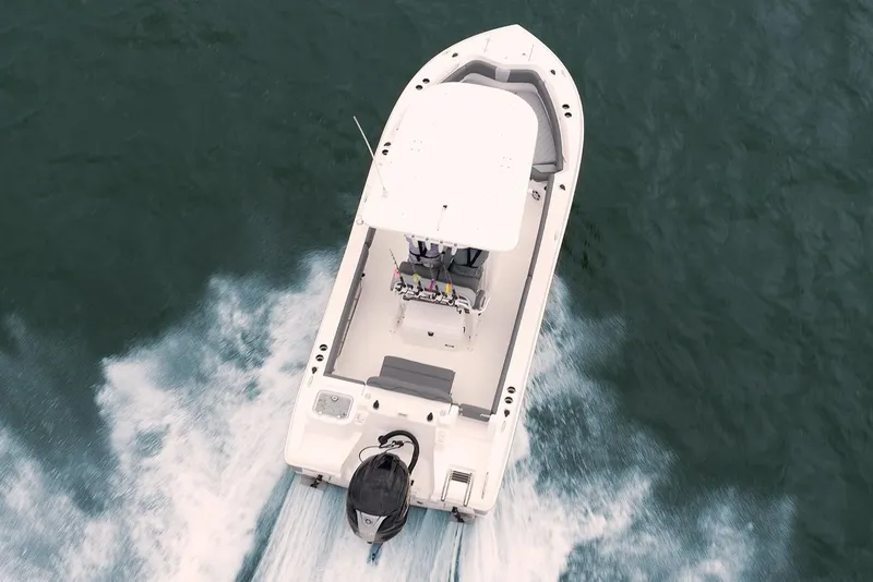 Slide: The Image of Manufacturer Provided Image: Aerial view of 2025 NauticStar 242 Offshore on the water. - 3