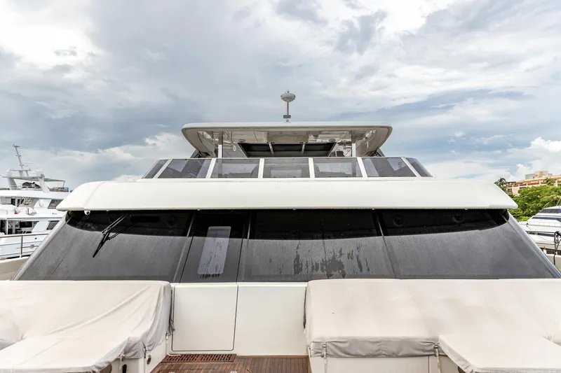 Slide: The Image of 2024 Sunreef 80 POWER CAT yacht with sleek design and modern features. - 18