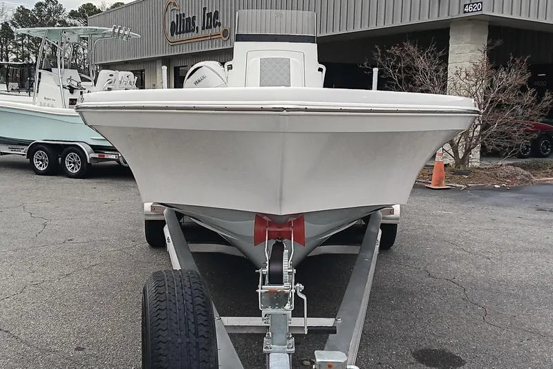 Slide: The Image of 2026 BlackJack 256 Bay boat on a trailer. - 7