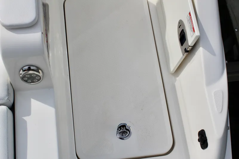 Slide: The Image of Close-up of 2018 Sea Ray SDX 290 Outboard deck. - 19