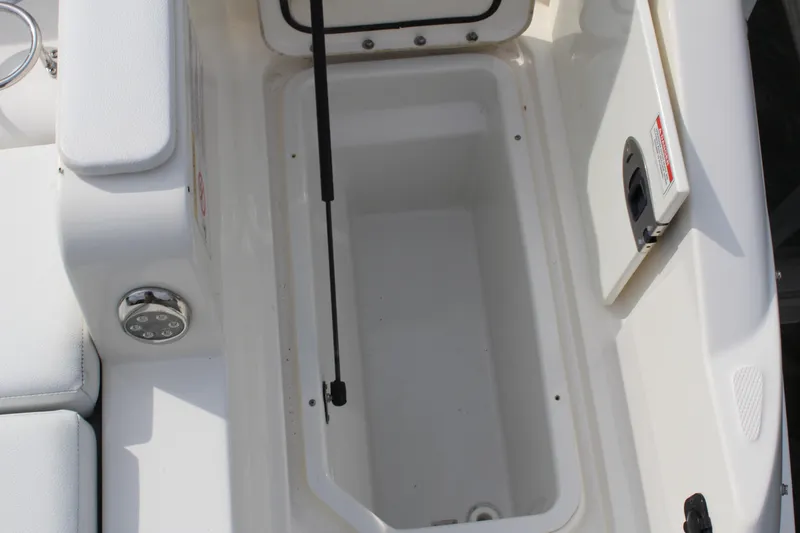 Slide: The Image of Storage compartment in 2018 Sea Ray SDX 290 Outboard boat. - 20