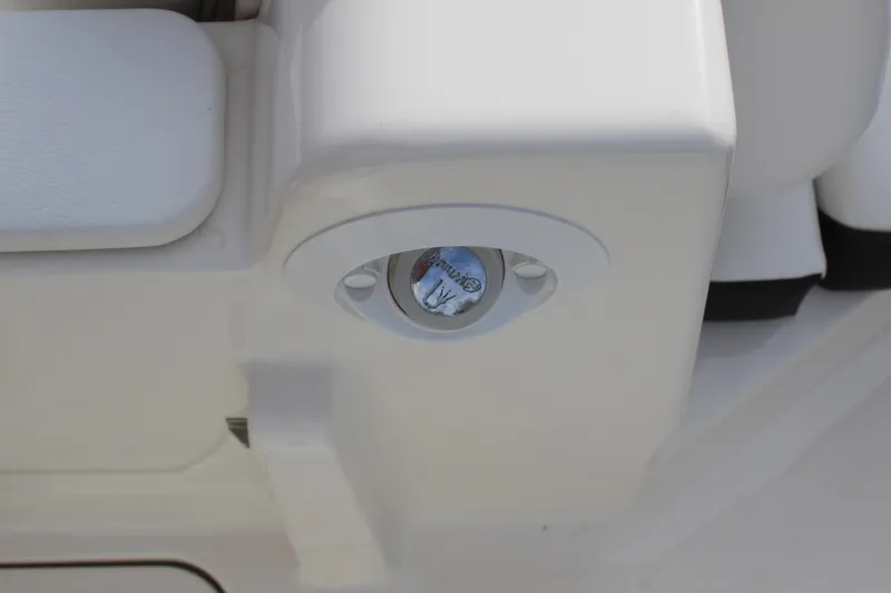 Slide: The Image of Close-up of 2018 Sea Ray SDX 290 Outboard boat detail. - 21