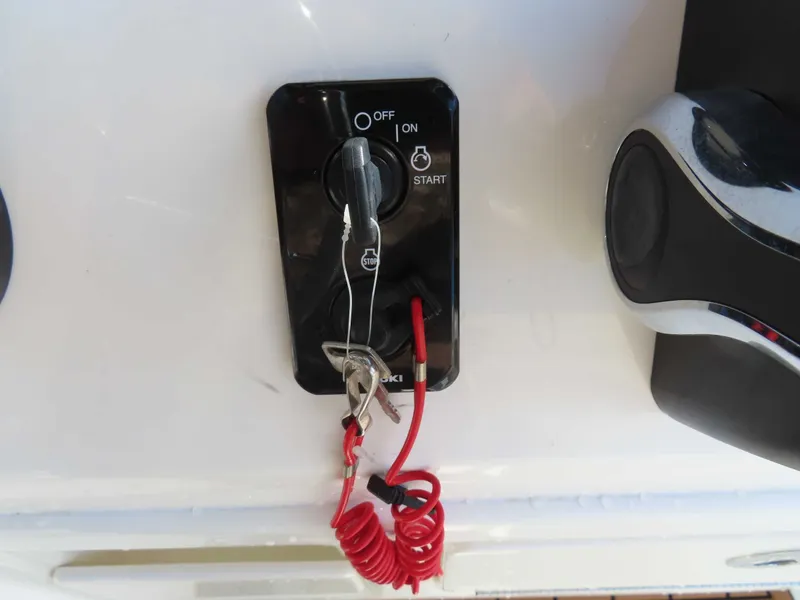 Slide: The Image of Ignition switch of Bulls Bay 230 CC boat with Suzuki engine. - 22