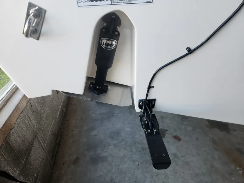 Slide: The Image of Sea Fox 248 Commander 2023 boat hull with Lenco trim tab. - 12