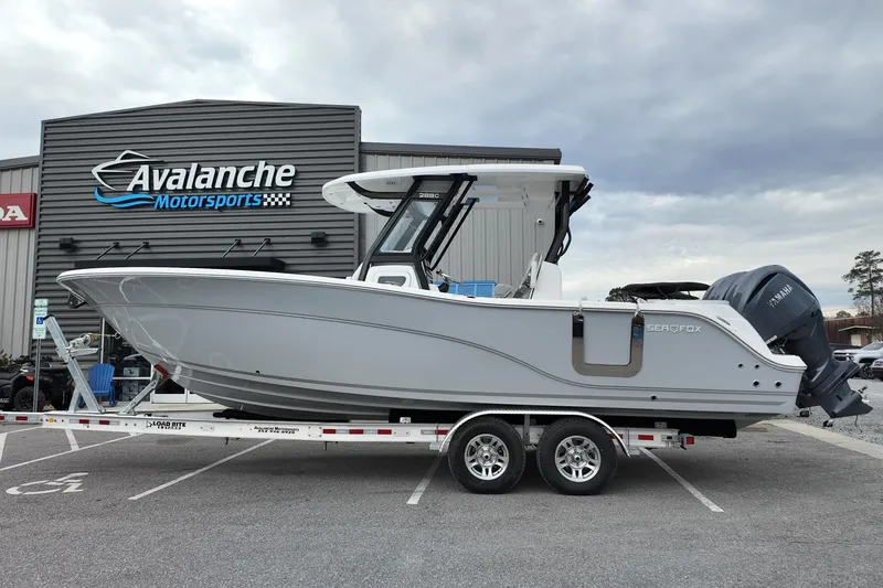 The Image of 2026 Sea Fox 288 Commander boat on trailer at Avalanche Motorsports. - 0