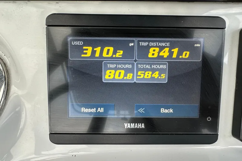 Slide: The Image of Dashboard display of 2023 Pathfinder 2500 Hybrid showing fuel, distance, and hours. - 13
