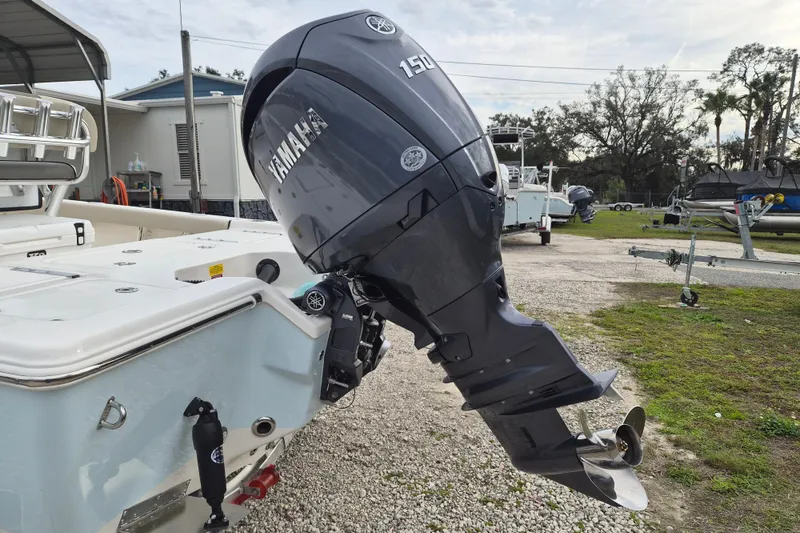 Slide: The Image of 2026 Key West 210 Bay Reef boat with Yamaha 150 outboard motor. - 21