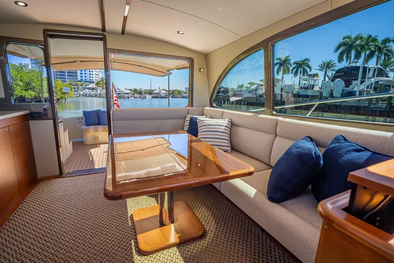 Slide: The Image of Luxurious interior of 2017 Palm Beach Motor Yachts PB45 with waterfront view. - 24