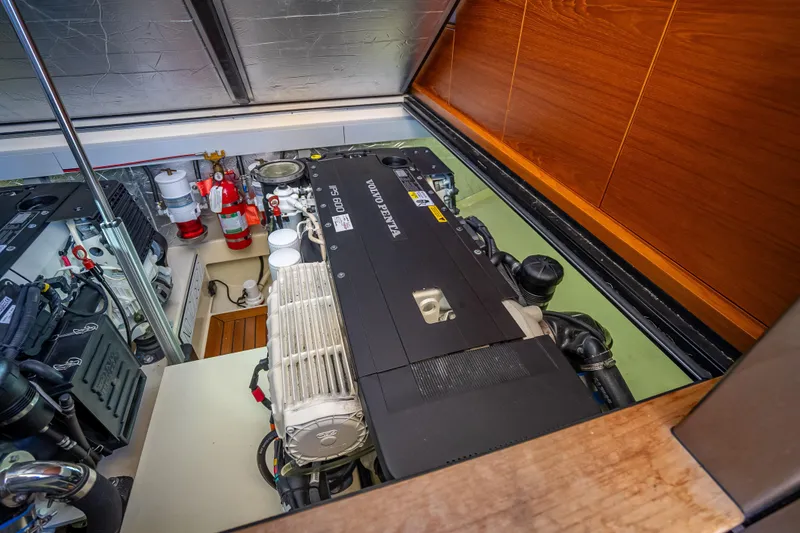 Slide: The Image of Engine room of 2017 Palm Beach Motor Yachts PB45 with Volvo Penta IPS 600 engine. - 52