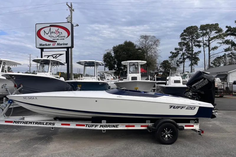 The Image of 2023 Tuff 20 boat on trailer at Marker 17 Marine dealership. - 1