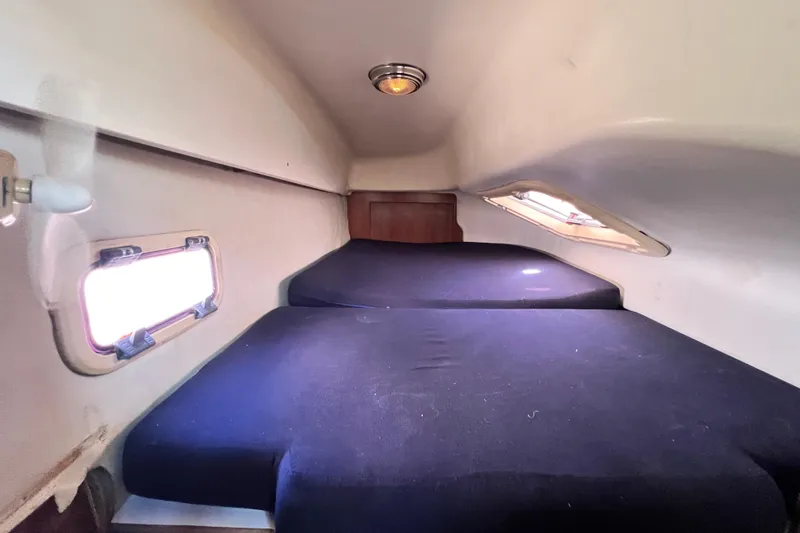 Slide: The Image of Cozy cabin interior of 2013 Gemini Legacy 35 sailboat with comfortable bedding. - 62