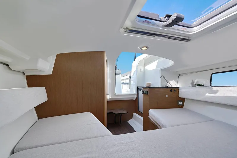 Slide: The Image of Manufacturer Provided Image: Compact marine toilet in Jeanneau Leader 7.5 WA Series 3, 2025 model. - 9