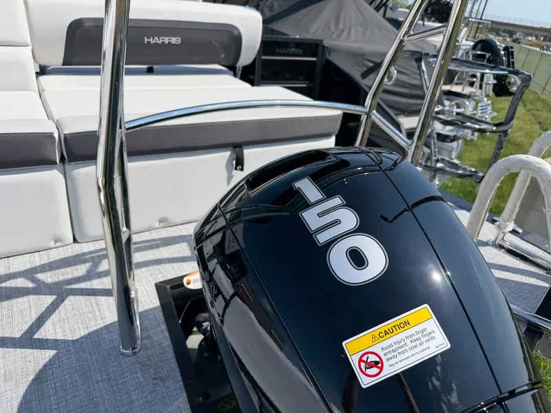 Slide: The Image of 2026 Harris FloteBote Cruiser 230 SLDH with 150 HP engine. - 4