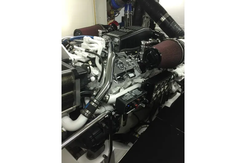 Slide: The Image of Luxurious 2006 Northcoast Yachts Yachtfisher kitchen with modern appliances and sleek design. - 12