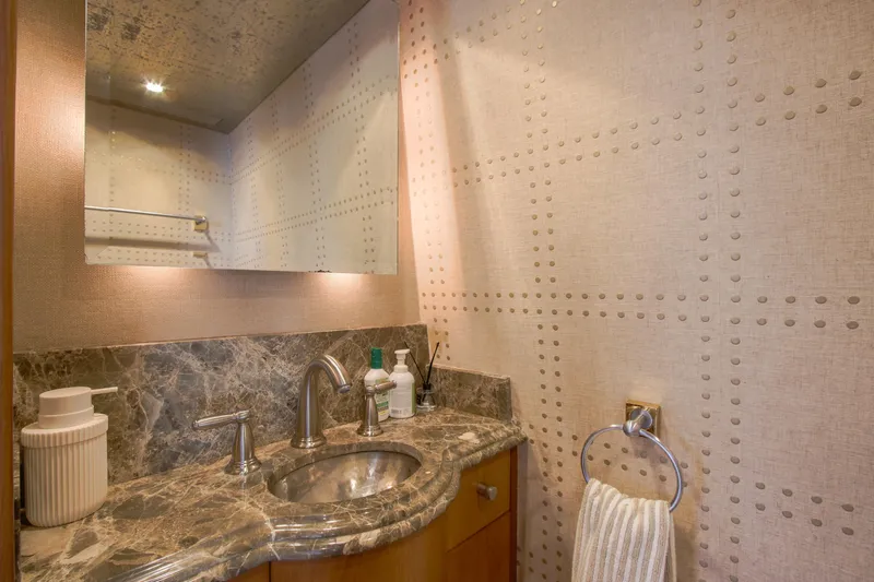 Slide: The Image of Luxurious 2006 Northcoast Yachts Yachtfisher with spacious deck and elegant seating. - 43