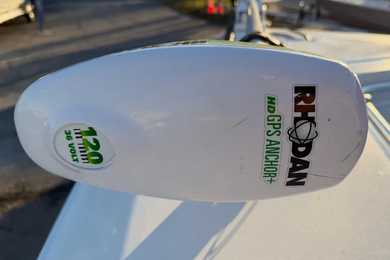 Slide: The Image of Rhodan HD GPS Anchor on 2020 Contender 32 ST boat, 120 lbs thrust, 36 volt. - 83