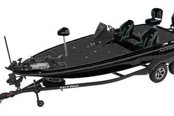 The Image of Nitro Z18 Pro 2026 boat in front of Cabela's in snow. - 0