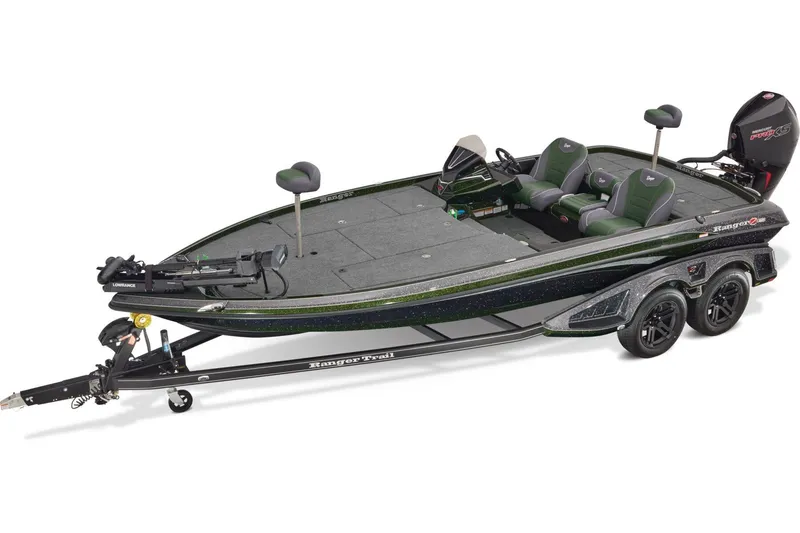 The Image of 2026 Ranger Z521 boat at Norris Marine dealership, featuring sleek design and powerful engine. - 1