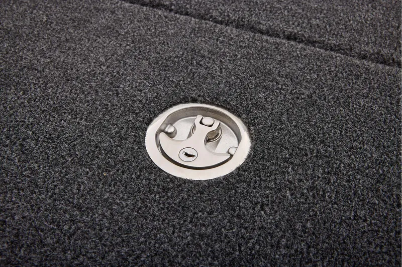 Slide: The Image of 2026 Ranger Z521 boat interior with storage compartments and sleek design. - 30