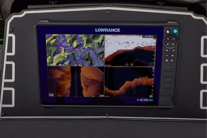 Slide: The Image of 2026 Ranger Z521 boat interior with storage compartment and seating area. - 40