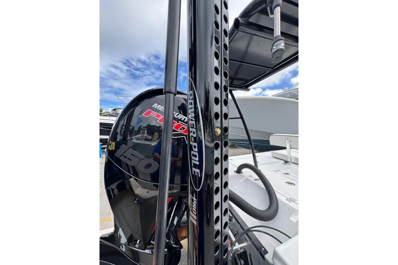 Slide: The Image of Boat with Mercury Pro XS engine and Power-Pole, Piranha F2000, 2026 model. - 15