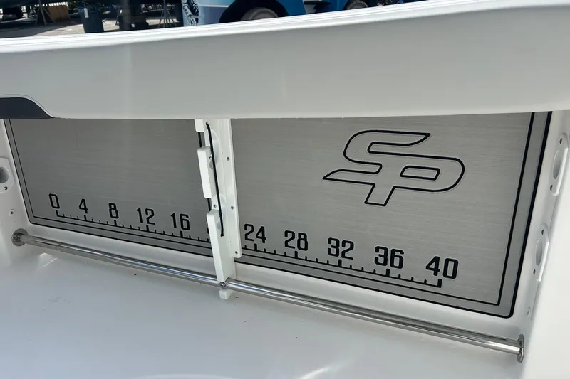 Slide: The Image of 2026 Sea Pro 222 Center Console boat with integrated measuring board. - 35